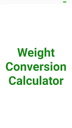 Weight Converter应用截图第1张