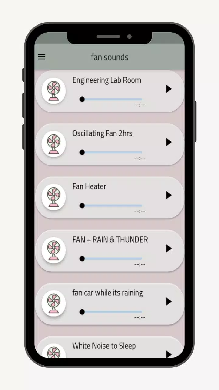 Schermata Fan sounds - relaxing sounds 3