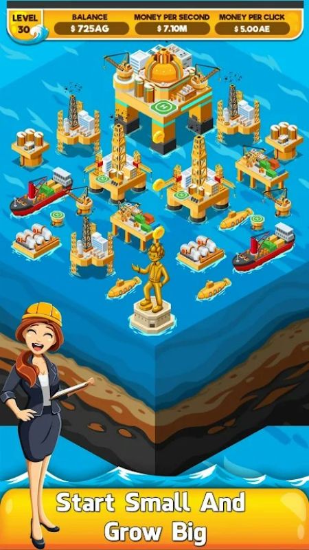 Oil Tycoon 2: Idle Miner Game স্ক্রিনশট 0