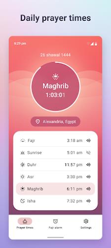 Fajr: Fajr Alarm, Prayer Times Capture d'écran 0