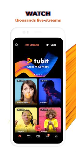 Tubit: Live Stream Video Chat स्क्रीनशॉट 0