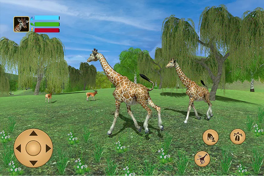 Giraffe Family Life Jungle Sim ภาพหน้าจอ 0