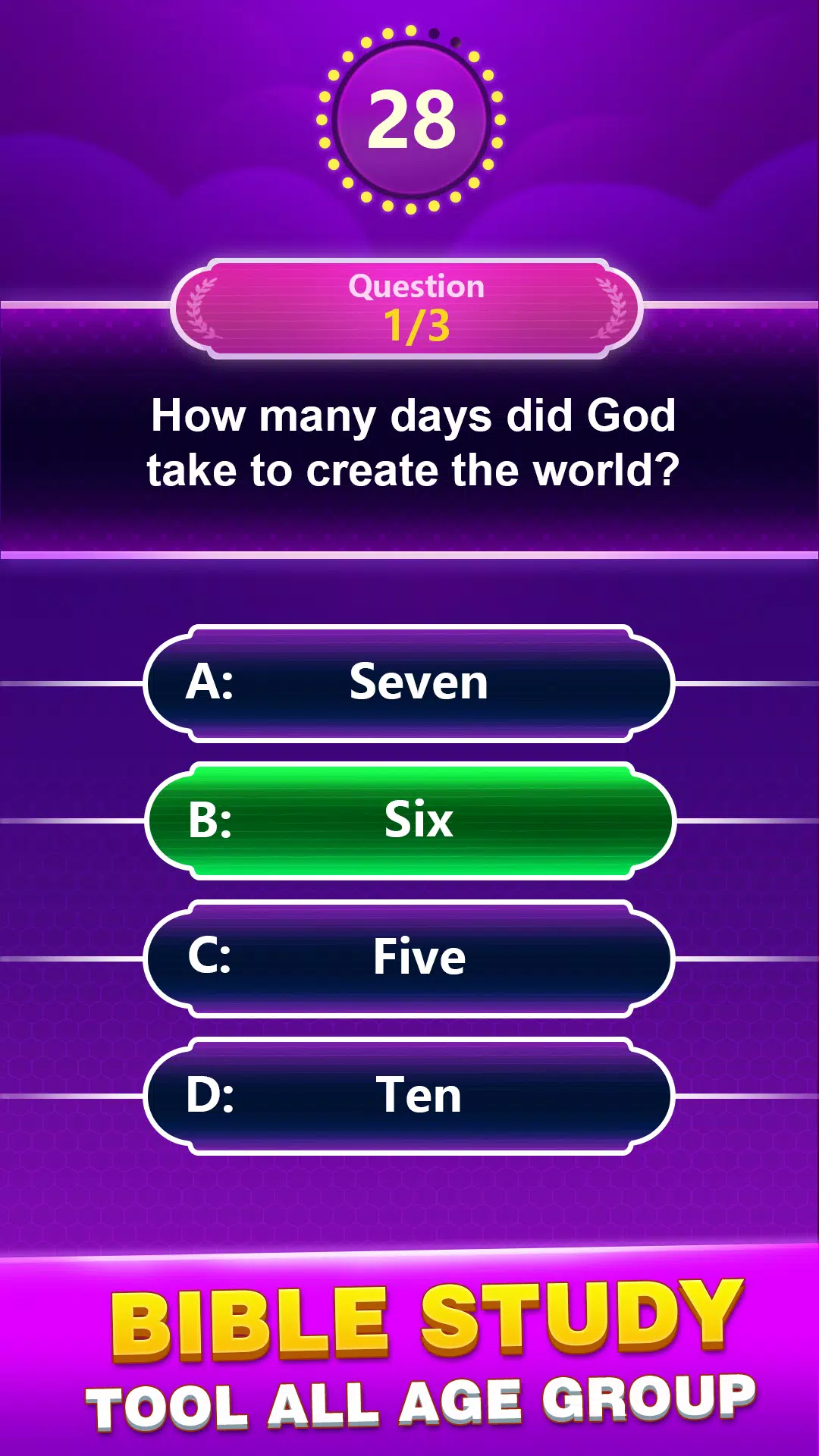 Bible Trivia Ekran Görüntüsü 0