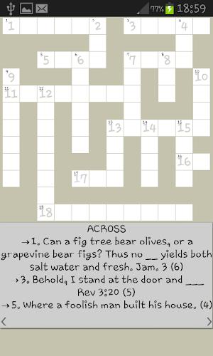 Bible Crossword Capture d'écran 3