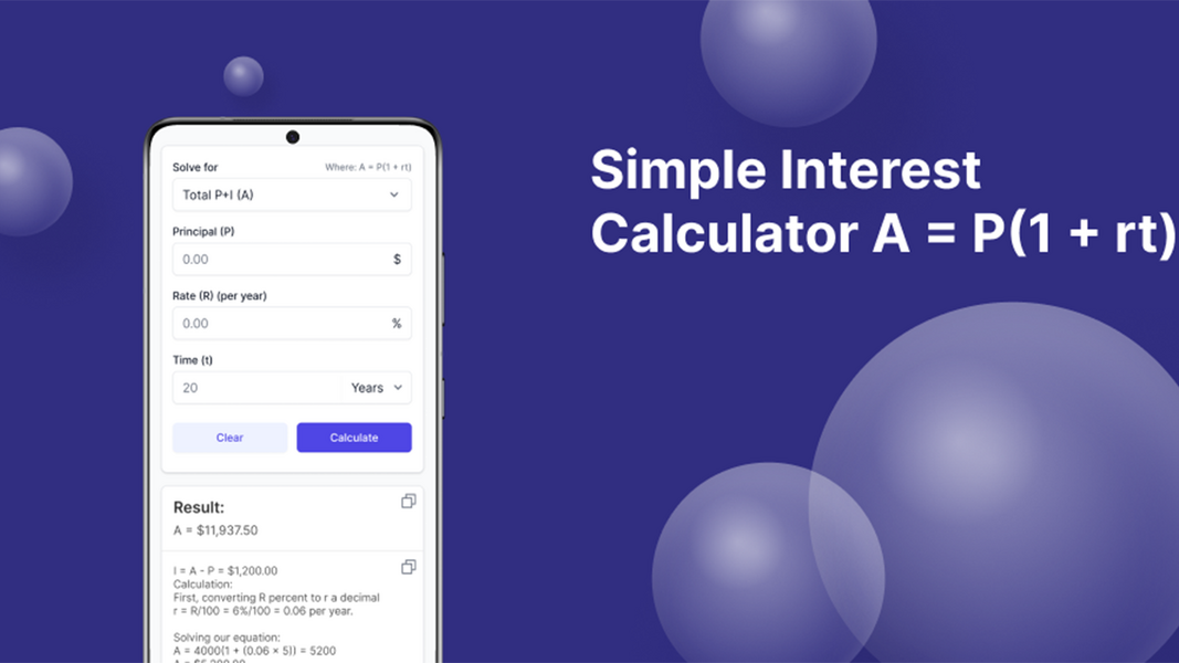 Simple Interest Calculator应用截图第2张