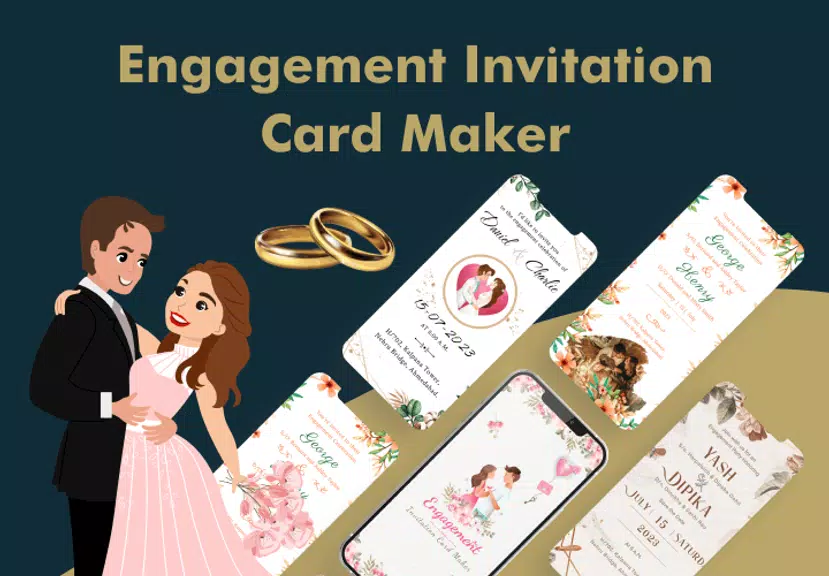 Engagement Card Maker & Design Screenshot 0