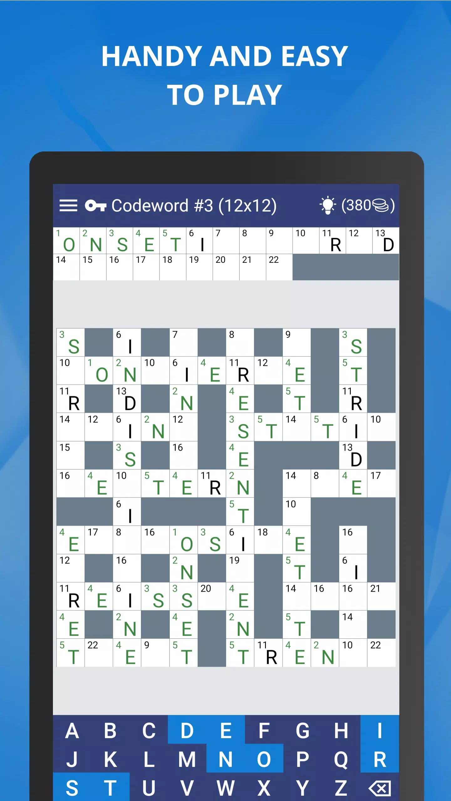 Keywords — Codeword Puzzle Capture d'écran 0