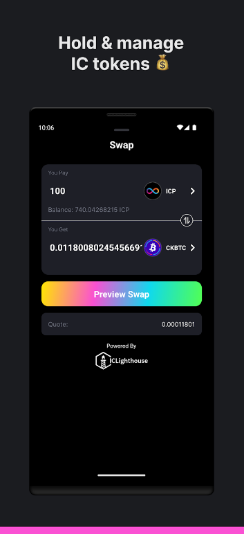 Plug Crypto Wallet Screenshot 0