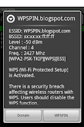 WPSPIN. WPS Wireless Scanner. Скриншот 0