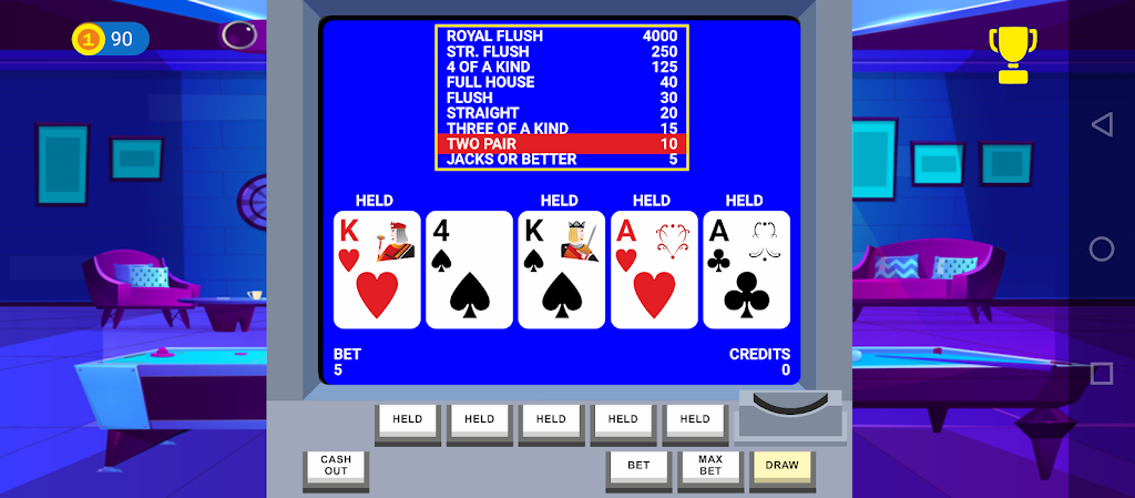 Video Poker Big Bet Скриншот 0