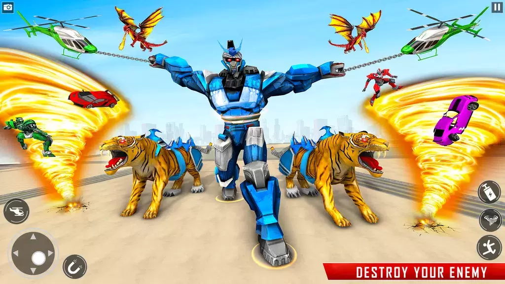 Schermata Police Tiger Robot Car Game 3d 2