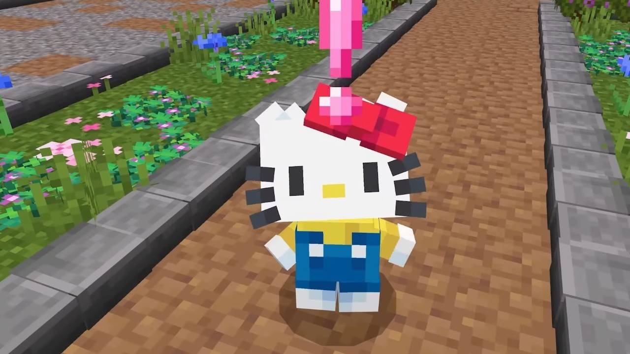 Minecraft launched an official Hello Kitty DLC