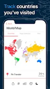 Pin Traveler: Trip, Travel Map স্ক্রিনশট 1