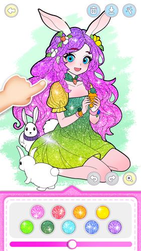 Princess Game Fantasy Coloring Ảnh chụp màn hình 2