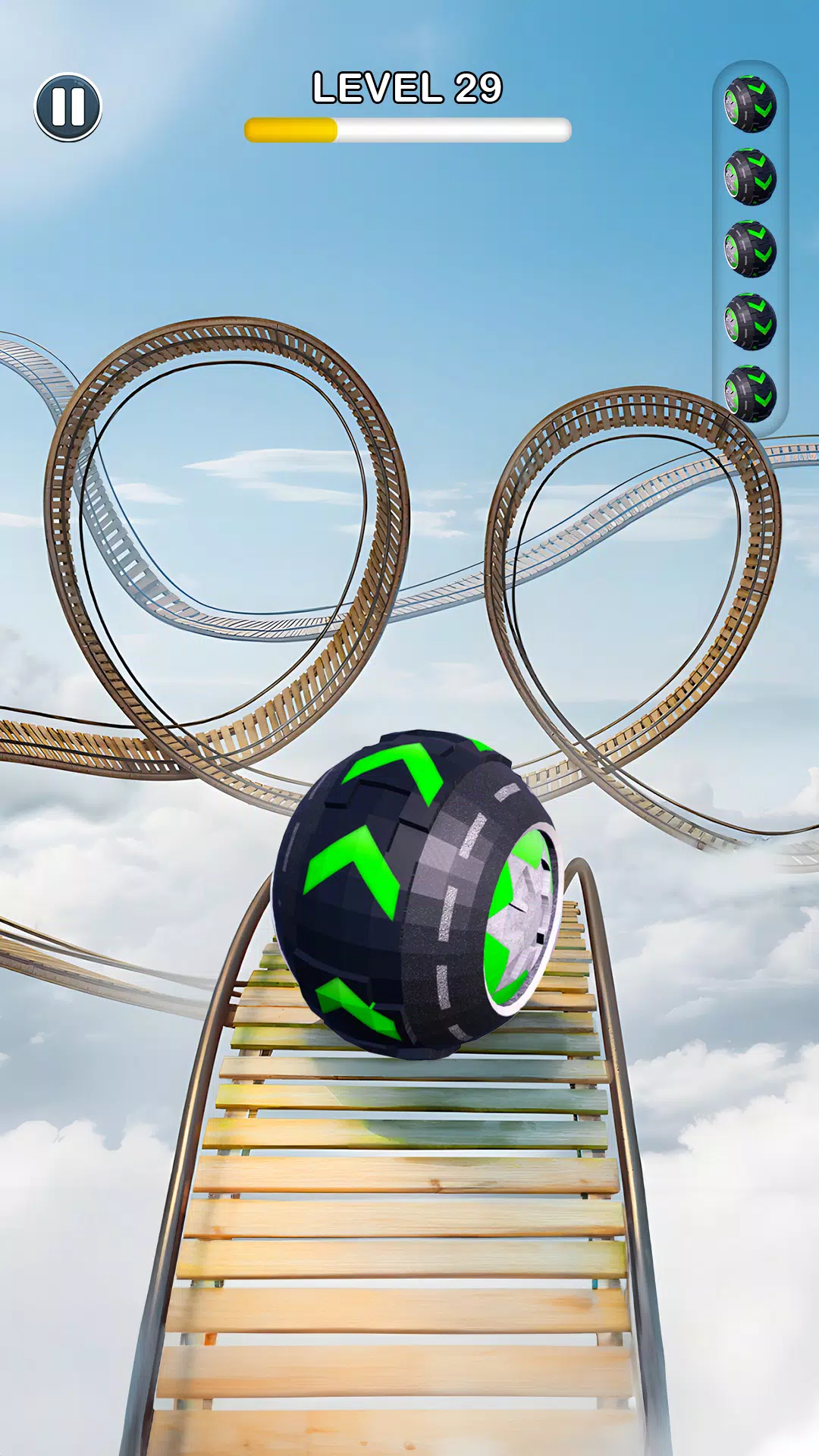 Rolling Ball Sky Escape 스크린샷 1