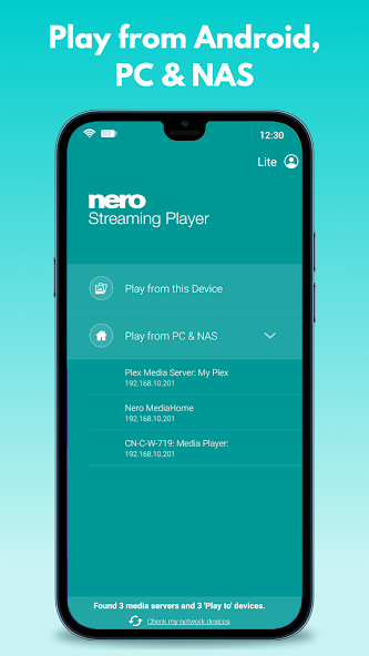 Nero Streaming Player スクリーンショット 1