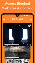 Pulpy VPN Unlimited VPN Proxy Tangkapan skrin 1