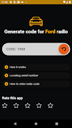 Schermata Ford radio code generator 3