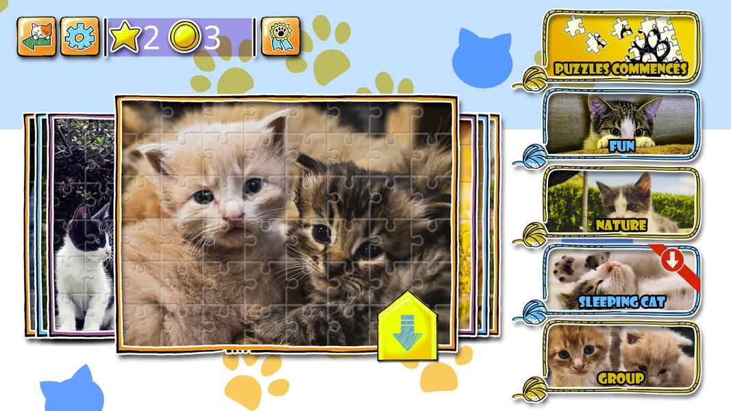 Jigsaw Puzzle Cats Kitten