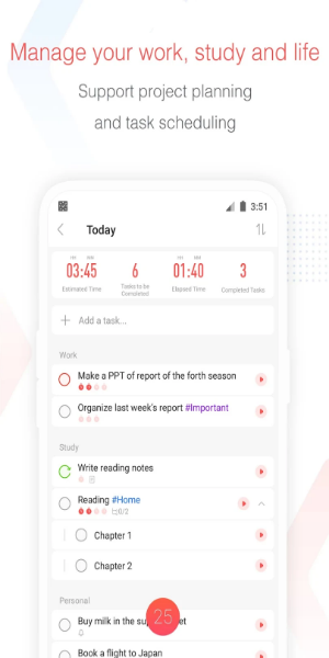 Schermata Focus To-Do: Pomodoro & Tasks 2