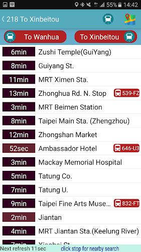 Schermata Keelung Bus Timetable 3