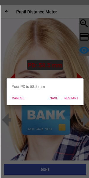 Pupil Distance Meter स्क्रीनशॉट 2