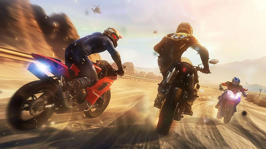 Highway Bike Attack Race Game スクリーンショット 2