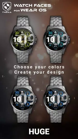 Huge Watch Face ภาพหน้าจอ 1