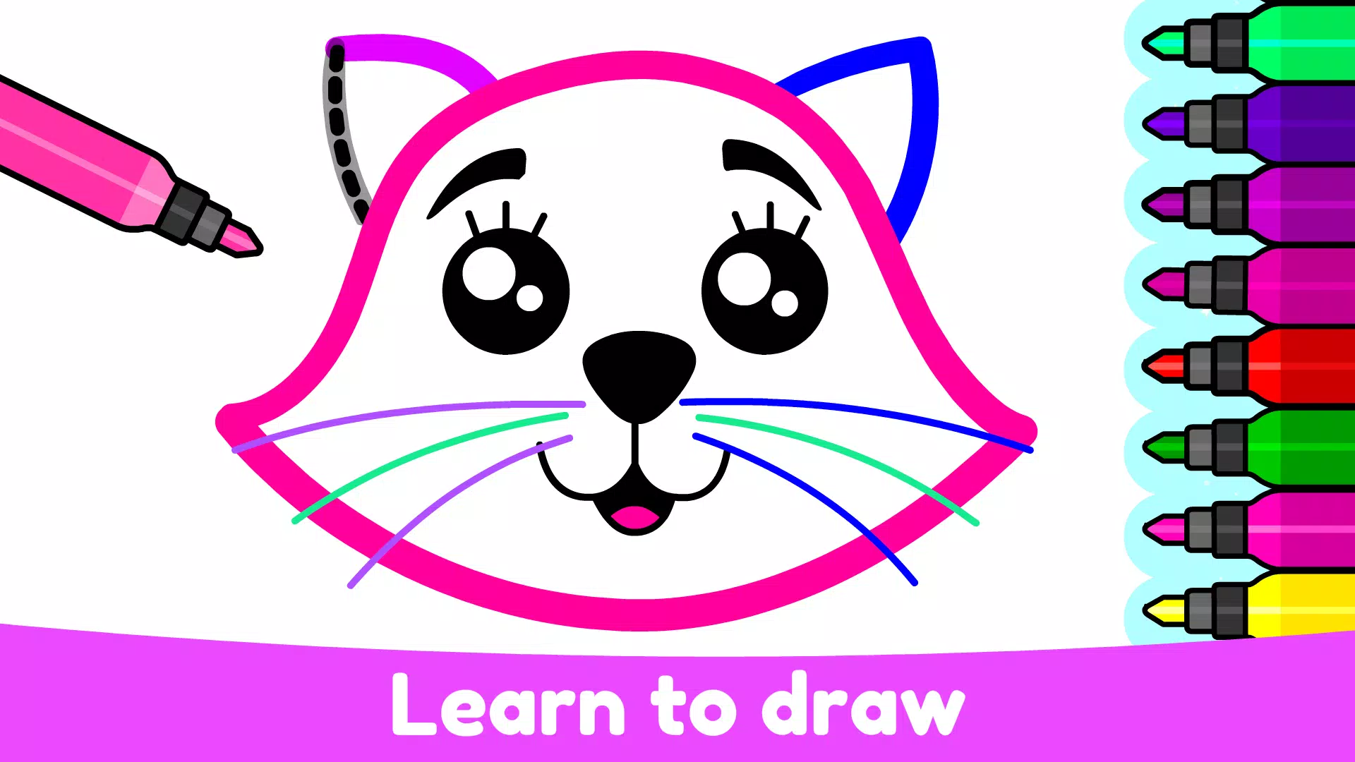 Kids Drawing & Coloring Games ဖန်သားပြင်ဓာတ်ပုံ 0