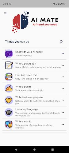 AI Mate - GPT chat Zrzut ekranu 0