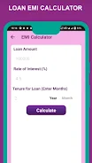 Loancash - EMI Loan Calculator Captura de pantalla 1