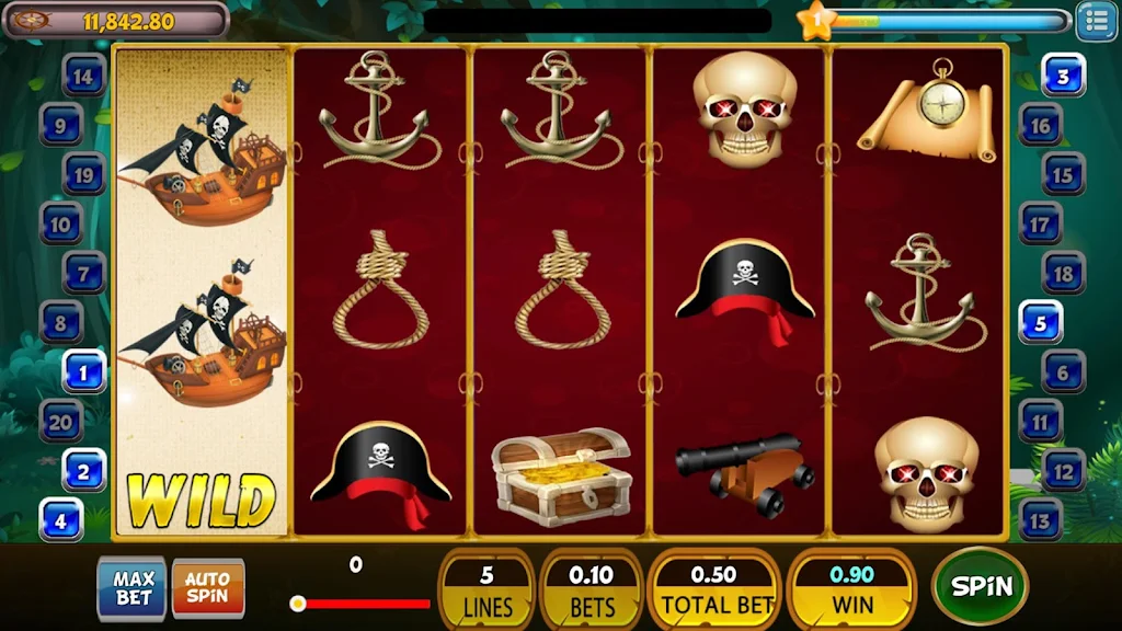 Pirates Slot Machine Treasure Spins Screenshot 0