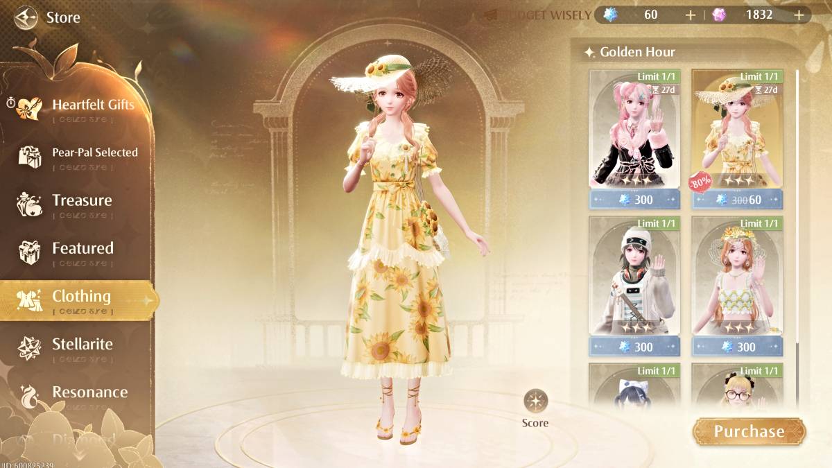 Golden Hour outfit in Infinity Nikki