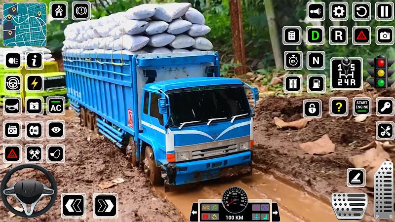 Offroad Mud Truck Driving Game 스크린샷 1