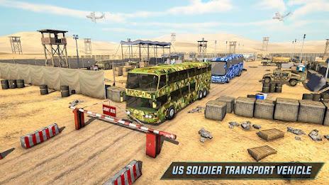 Army Bus Transporter Sim Games Screenshot 0