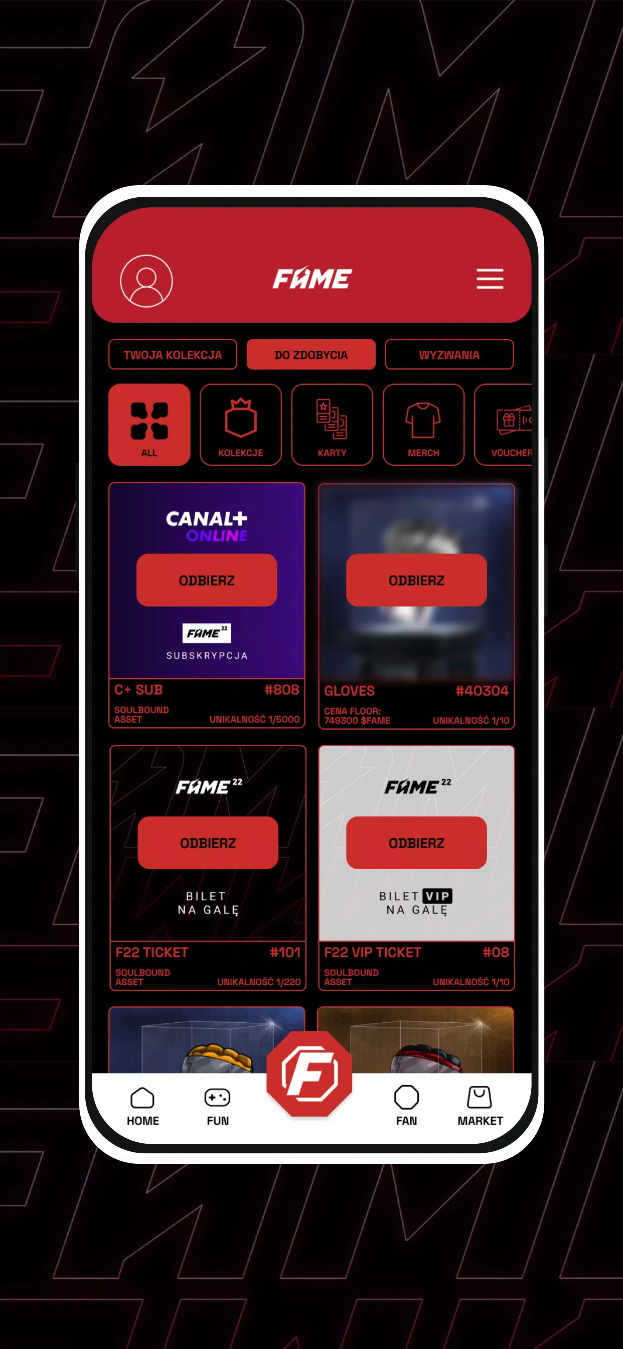 FAME MMA APP Screenshot 1