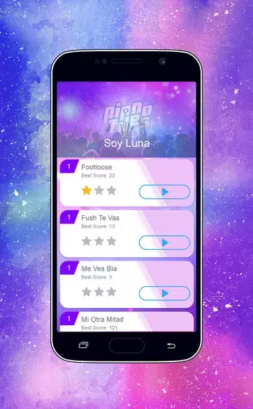 Piano Tiles - Soy Luna Girls Game Ảnh chụp màn hình 1