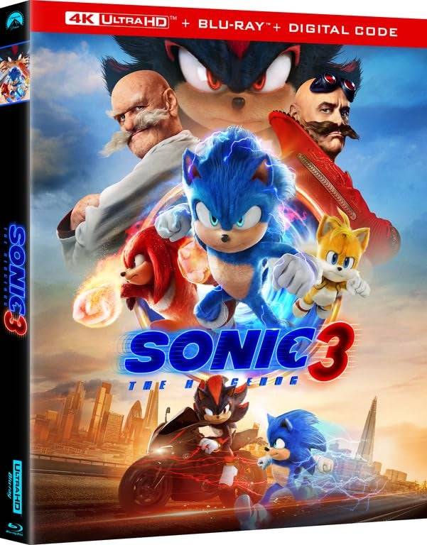 Sonic The Hedgehog 3 - Steelbook (4K + Blu -Ray + Digital)