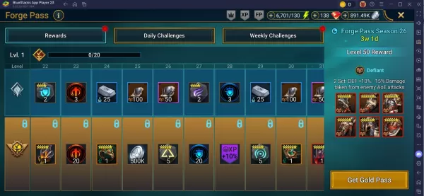 RAID Shadow Legends Season 26 Forge Pass Details