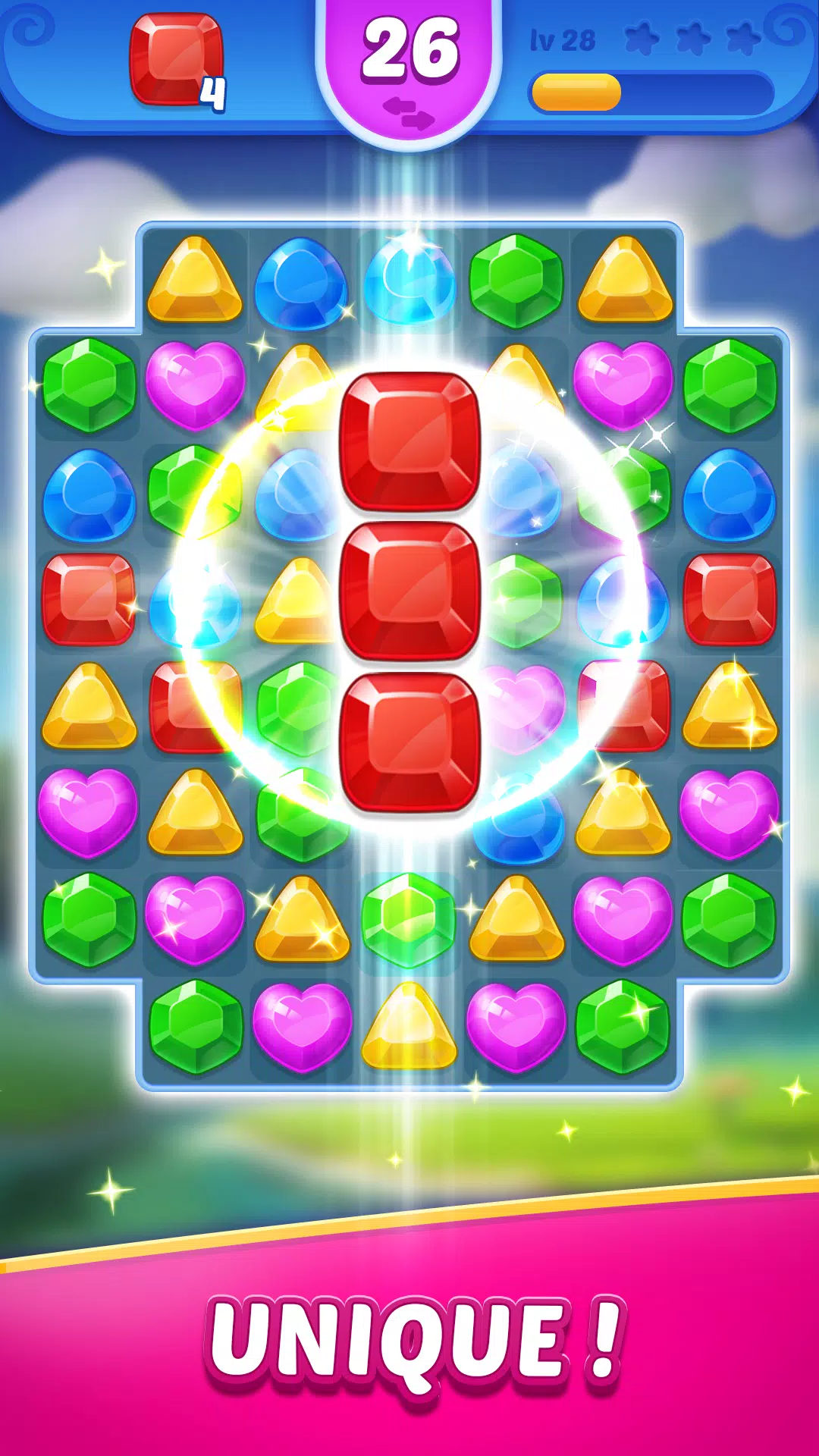 Jewel Blast Time - Match 3 Capture d'écran 0