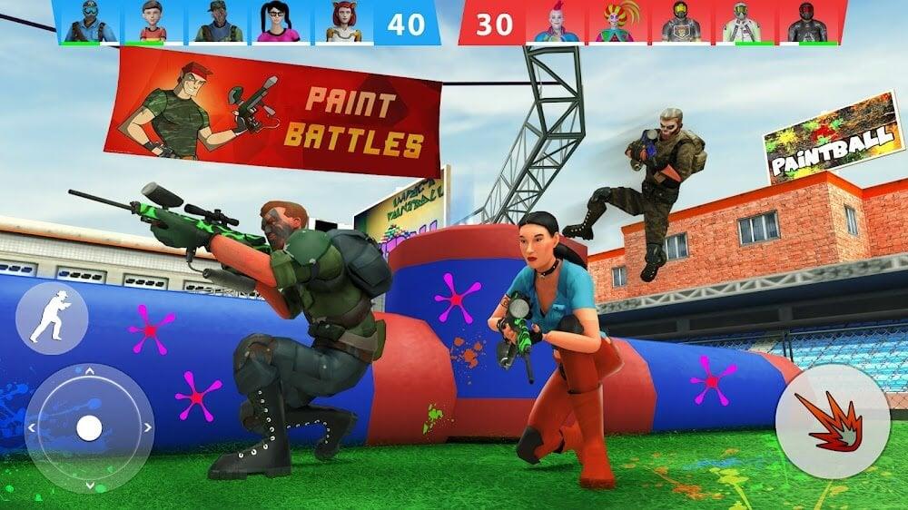 Paintball Shooting Game 3D Скриншот 0