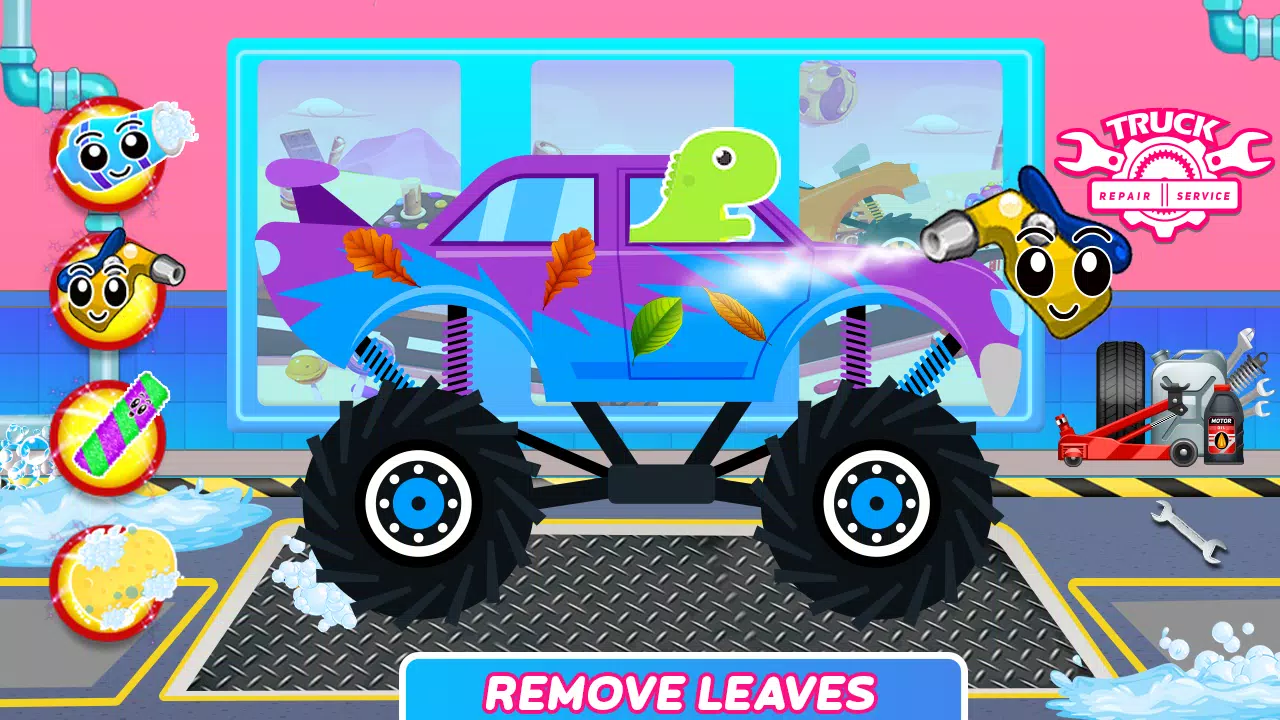 Dinosaurs Trucks Auto Workshop スクリーンショット 1