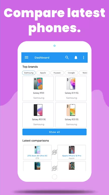 Compare Phones Prices & Specs Ekran Görüntüsü 0