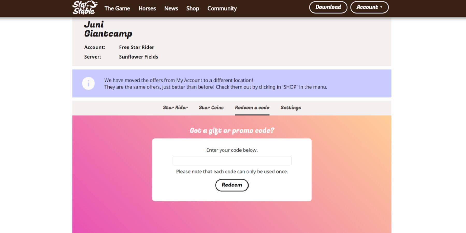 Star Stable Code Redemption Guide
