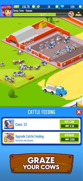 Milk Farm Tycoon Mod 스크린샷 1