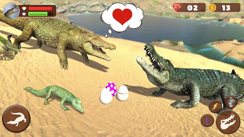 Wild Crocodile Family Sim Game應用截圖第1張