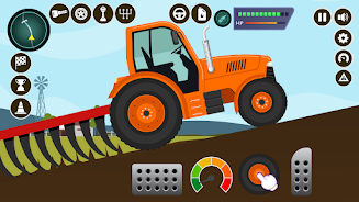 Farm Tractors Dinosaurs Games Screenshot 0