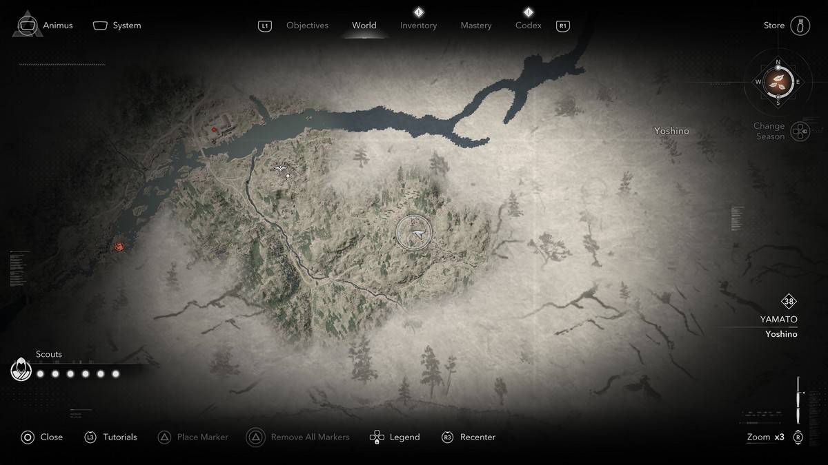 Legendärer Sumi-E-Standort in Assassins Creed Shadows.