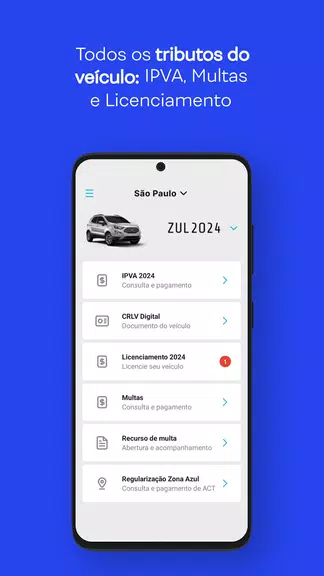 Zul+ Zona Azul SP, IPVA, Tag + Screenshot 1