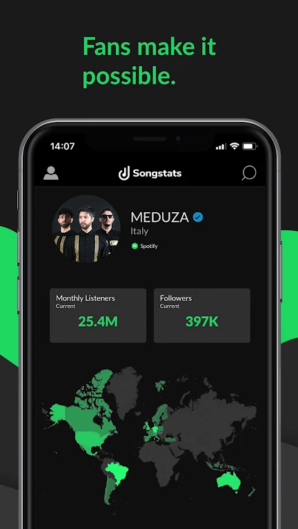 Songstats: Music Analytics Скриншот 0